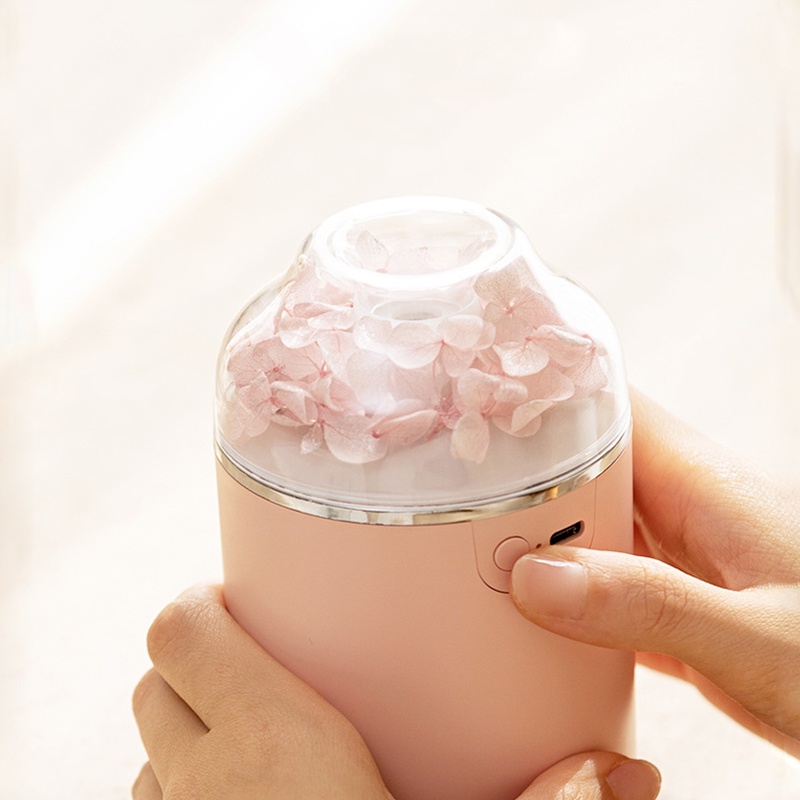 Máy phun sương tạo ẩm không khí Fnelse 280ml tích hợp đèn led hình bông hoa chất lượng cao