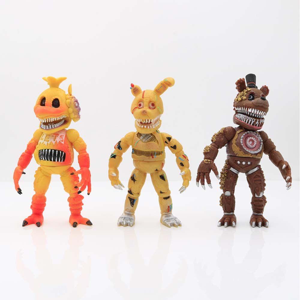 Bộ 6 Mô Hình Nhân Vật Trong Five Nights at Freddy 'S Trang Trí Xe Hơi
