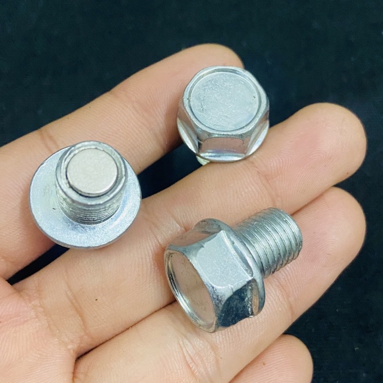 Ốc xả nhớt nam châm hút cặn bả siêu tốt, sử dụng cho các dòng xe HONDA WAVE, DREAM, FUTURE