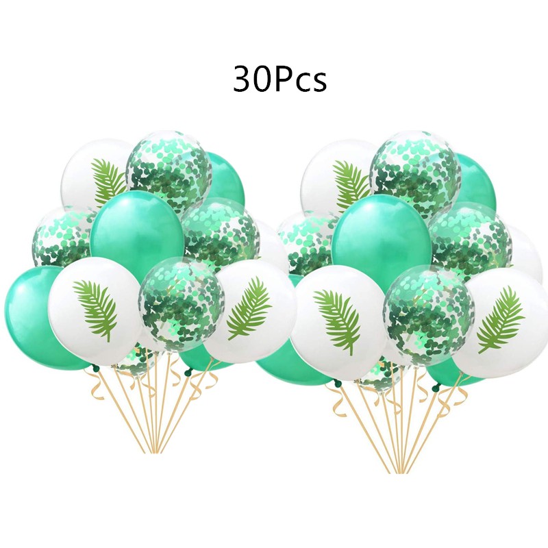 CONFETTI 30 Bong Bóng Lá Chuối Trang Trí Tiệc