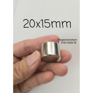 Nam châm vĩnh cửu hình trụ tròn lực siêu mạnh 20x15mm