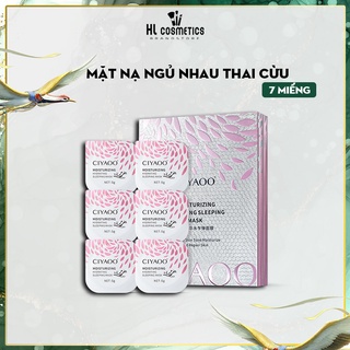 Mặt Nạ Ngủ Nhau Thai Cừu CIYAOO Cấp Ẩm & Dưỡng Trắng Da Chính Hãng (Hộp/7 hũ) QX0033