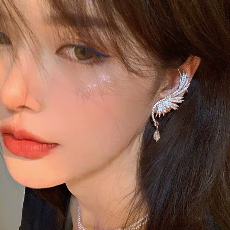 Bông tai ôm vành đính đá bling ling mã UY-8