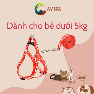 Dây dắt và đai ngựa cho chó mèo, đa dạng màu sắc, thiết kế ôm trọn, tránh tuột khi di chuyển