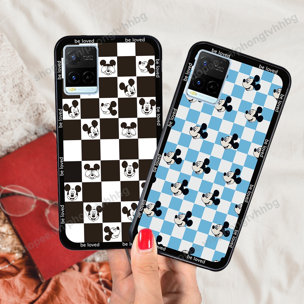 Ốp lưng Vivo Y21 / Y21s / Y33s  ốp họa tiết trái tim caro, chuột mikey thể thao cực đẹp cute cực bền bỉ