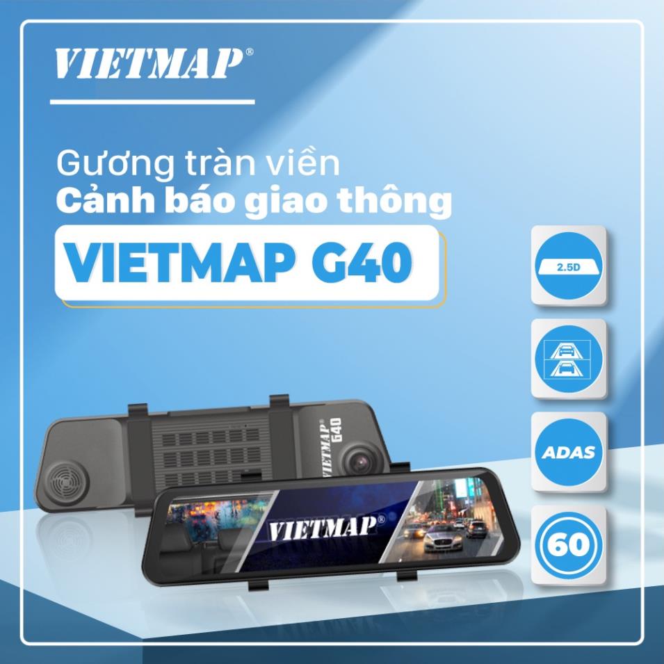 Camera Hành Trình Vietmap G40 - 1920P X 1080P FHD - Kết nối WIFI - cảnh báo giao thông - HÀNG CHÍNH HÃNG