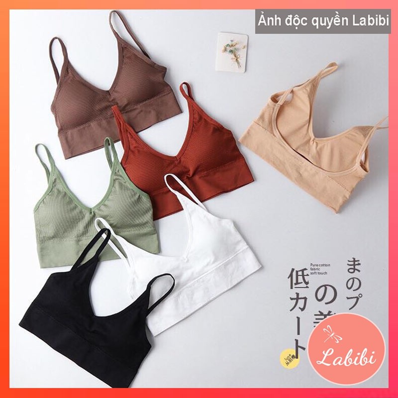 [Mã 11FASHIONSALE1 giảm 10K đơn 50K] Áo Bra Thun Gân Hở Lưng Chữ U Đẹp