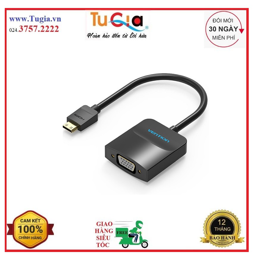 Cáp chuyển đổi Micro HDMI sang VGA hàng chính hãng Vention AGBBB