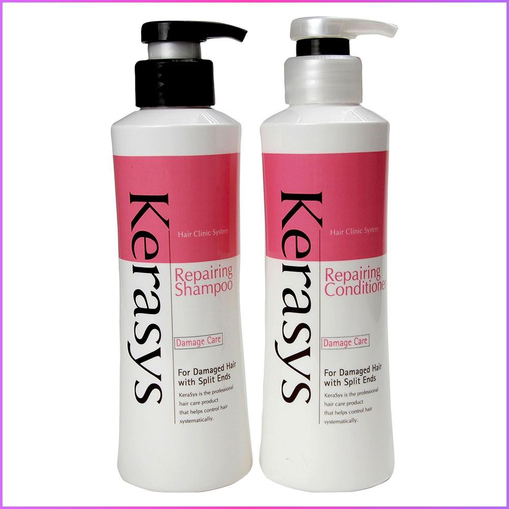Dầu Gội Xả Kerasys Repairing Hàn quốc giúp tóc phục hồi, bóng khỏe 600ml