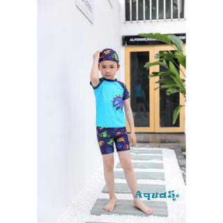 Bộ Đồ Bơi Tay Ngắn In Họa Tiết Hoạt Hình Cho Bé Trai