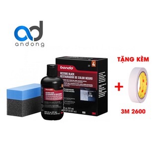 Phục hồi nhựa đen xe hơi 3M bondo Restore black Pn0800