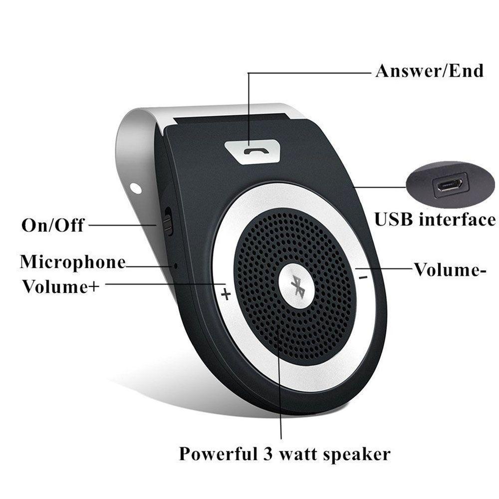 Bộ Thu Tín Hiệu Bluetooth NICKOLAS Gắn Tấm Chắn Nắng Xe Hơi