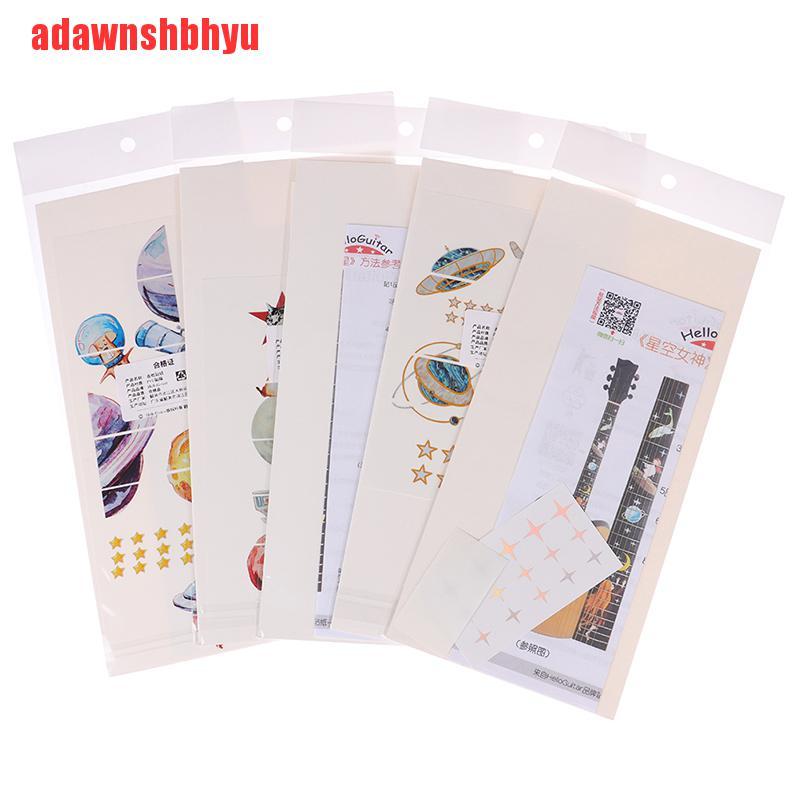 Nhãn dán hình không gian trang trí làm đẹp đàn guitar