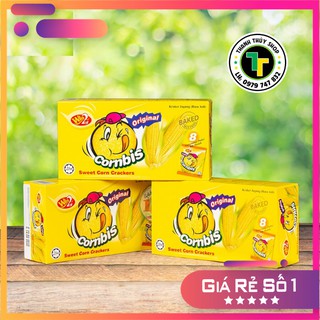 Combo 03 hộp - Bánh ngô Cornbis nhập từ Malaysia ăn mãi còn thèm loại 144g