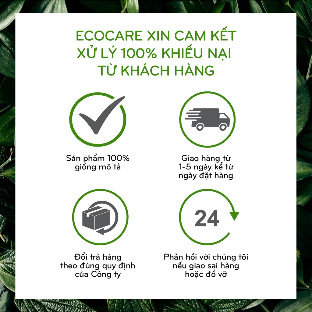 Tinh dầu treo xe ô tô cao cấp ECOCARE 7ml với thành phần nguyên chất tự nhiên, khử mùi và làm thơm xe hơi hiệu quả