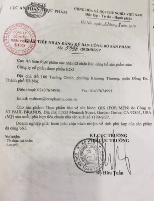 [CHÍNH HÃNG] Giảm rụng tóc, giúp tóc mọc nhanh QIK NAM/NỮ | BigBuy360 - bigbuy360.vn