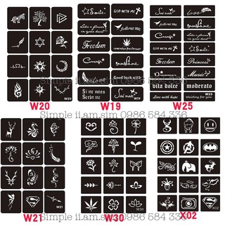 Khuôn xăm [ Mẫu mới về ]