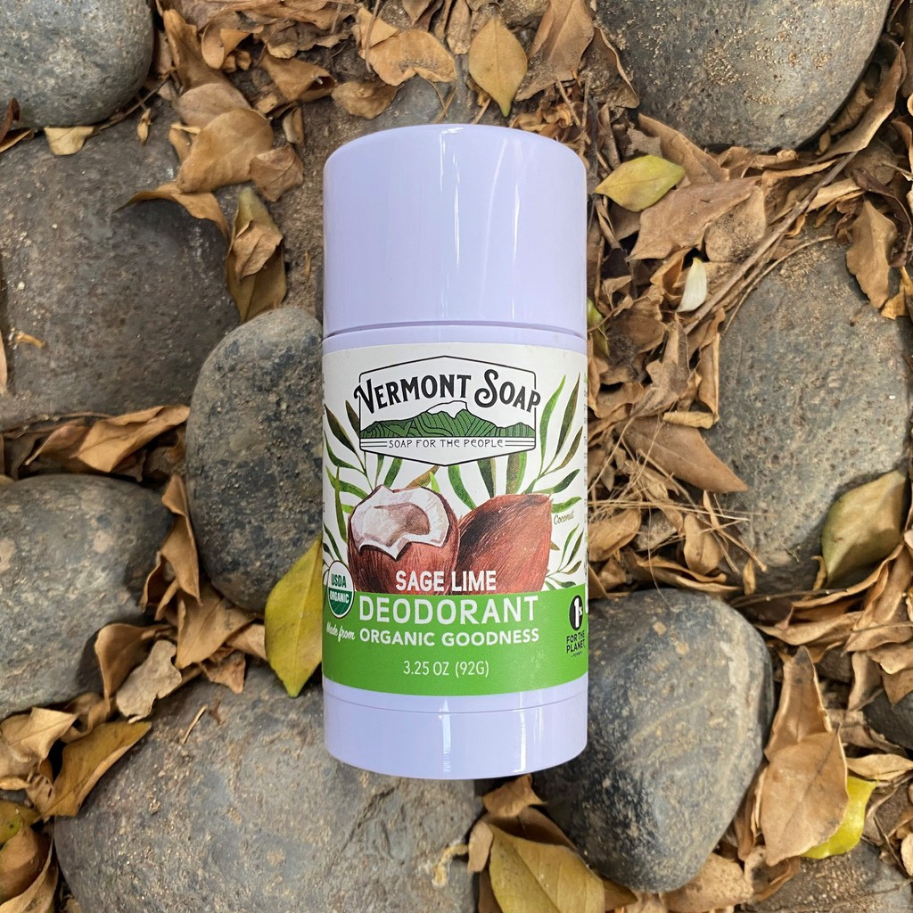 Lăn khử mùi hữu cơ hương chanh Vermont Soap Organic Deodorant