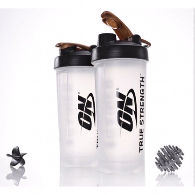 Bình Lắc Whey Bình Nước Thể Thao Tập Gym Shaker Đựng Protein BCAA 3 Ngăn Tiện Dụng 500 ML