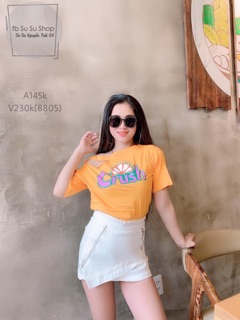 Áo thun lụa lệch vai cực đẹp