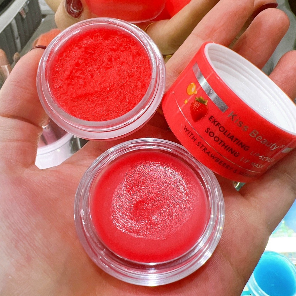 Lọ dưỡng môi + tẩy tế bào môi Kissbeauty
