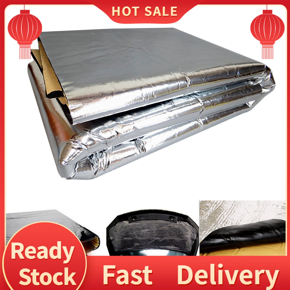 [Hàng Có Sẵn] Thảm Lá Nhôm Dày Cách Nhiệt Lót Mui Xe Động Cơ Xe Hơi
