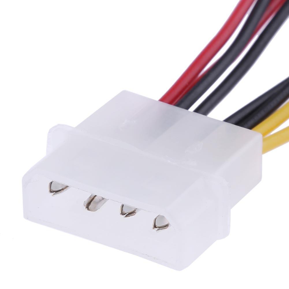 Dây cáp nối quạt tản nhiệt CPU 12V/5V 4Pin Molex sang 3 Pin