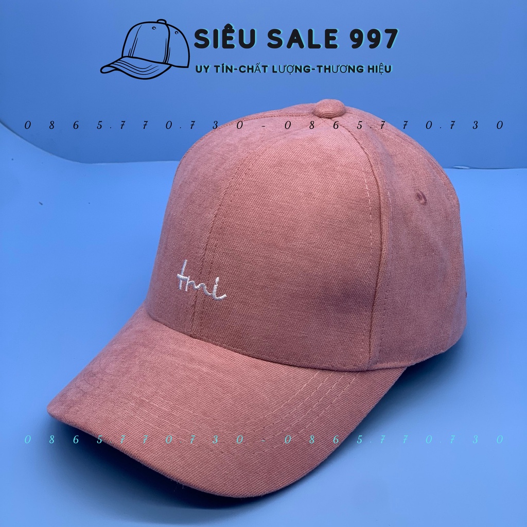 NÓN LƯỠI TRAI TMI NÓN KẾT NHUNG THÊU CHỮ NHIỀU MÀU THỜI TRANG NAM NỮ CÁ TÍNH