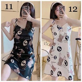 Váy Ngủ 2 Dây Lụa Cao Cấp, Đầm Ngủ Dễ Thương