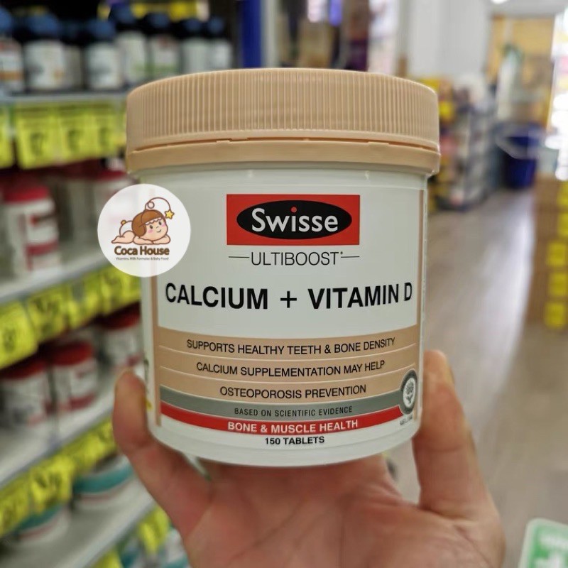 SWISSE CALCIUM + VITAMIN D 150 VIÊN ✅HOT DEAL, MUA SALE 50%✅ phát triển chiều cao, dòng hữu cơ