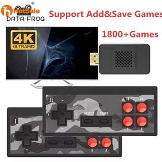 USB Wireless Handheld TV Video Console Build In 1800 Games for NES Retro Dendy Game Console Portable Retro Game Stick goo thumbnail