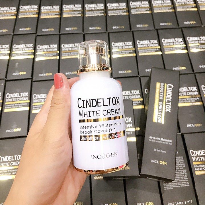 Kem Dưỡng Trắng Da Cindel Tox White Cream 50ml Hàn Quốc Giúp Trẻ Hóa Da, Dưỡng Ẩm, Bổ Sung Collagen