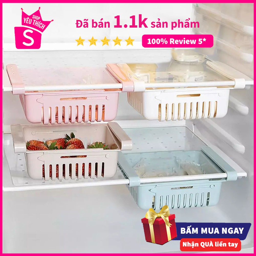 Khay nhựa để đồ trong tủ lạnh ☘ FREESHIP☘ Khay tủ lạnh mini tận dụng tối đa diện tích trong tủ lạnh