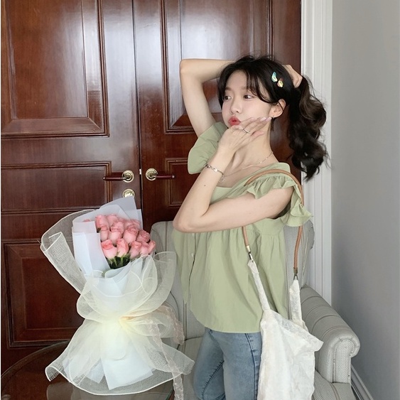 Áo Sơ Mi Không Tay Phong Cách Hàn Quốc Thời Trang Cho Nữ