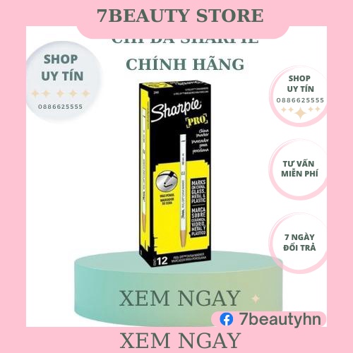 [5Cây]Chì Đá Sharpie Chuyên Dùng Trong Phun Xăm Và Trang Điểm