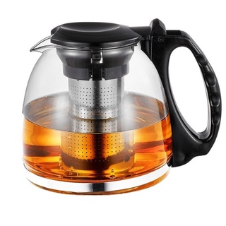 Ấm pha trà có lưới lọc inox 1300ml,bình pha trà thủy tinh có lưới lọc