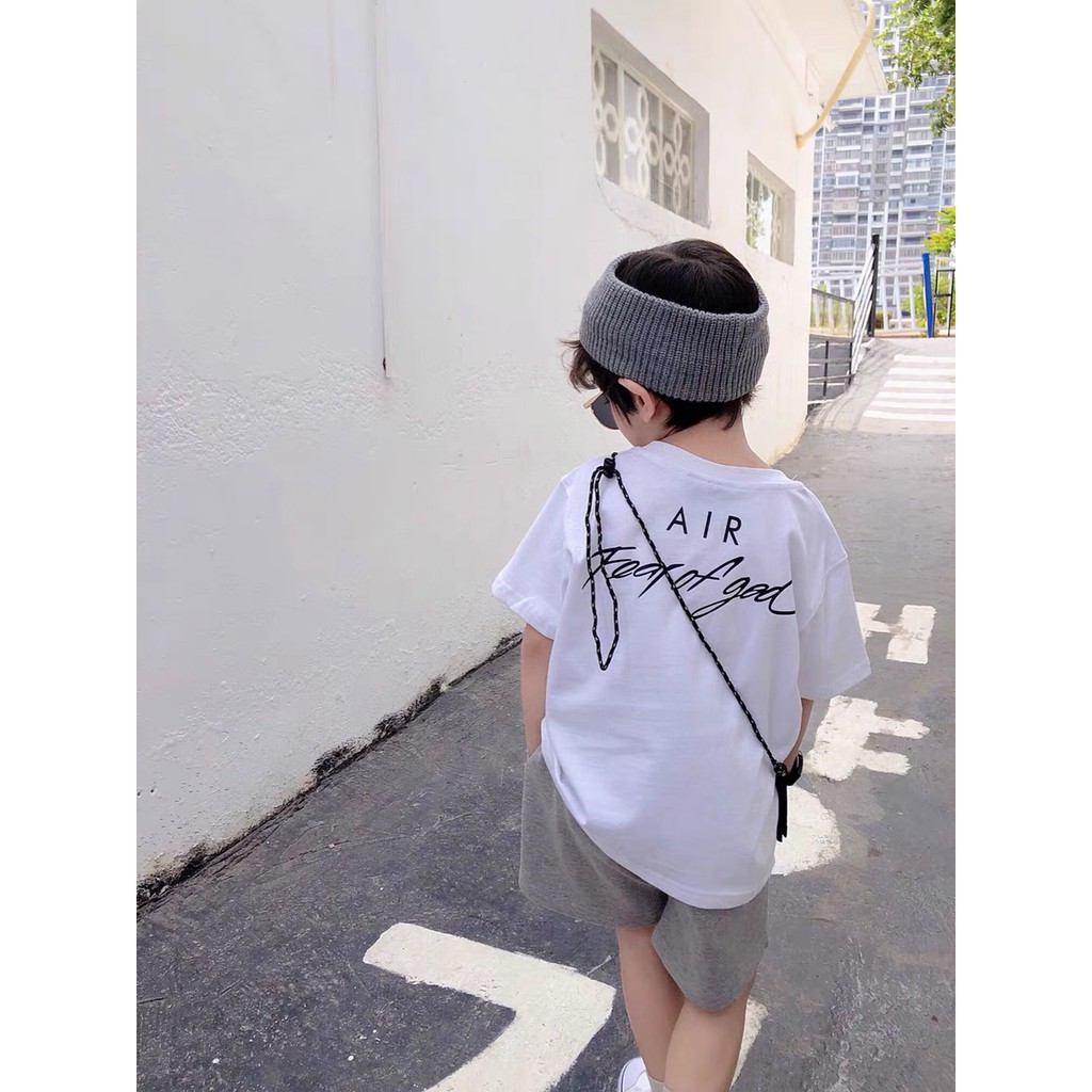 Áo thun tay lỡ cho bé Fear of god Air ,áo phông nam nữ unisex, Samyy_vn