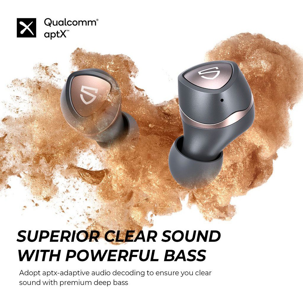 Tai nghe True Wireless Earbuds SoundPEATS Sonic Mirroring Bluetooth V5.2 APTX Adaptive - Hàng chính hãng