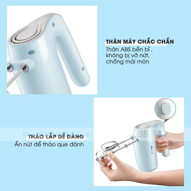 Máy đánh trứng Bear DDQ-B02P5 cao cấp chính hãng 125W