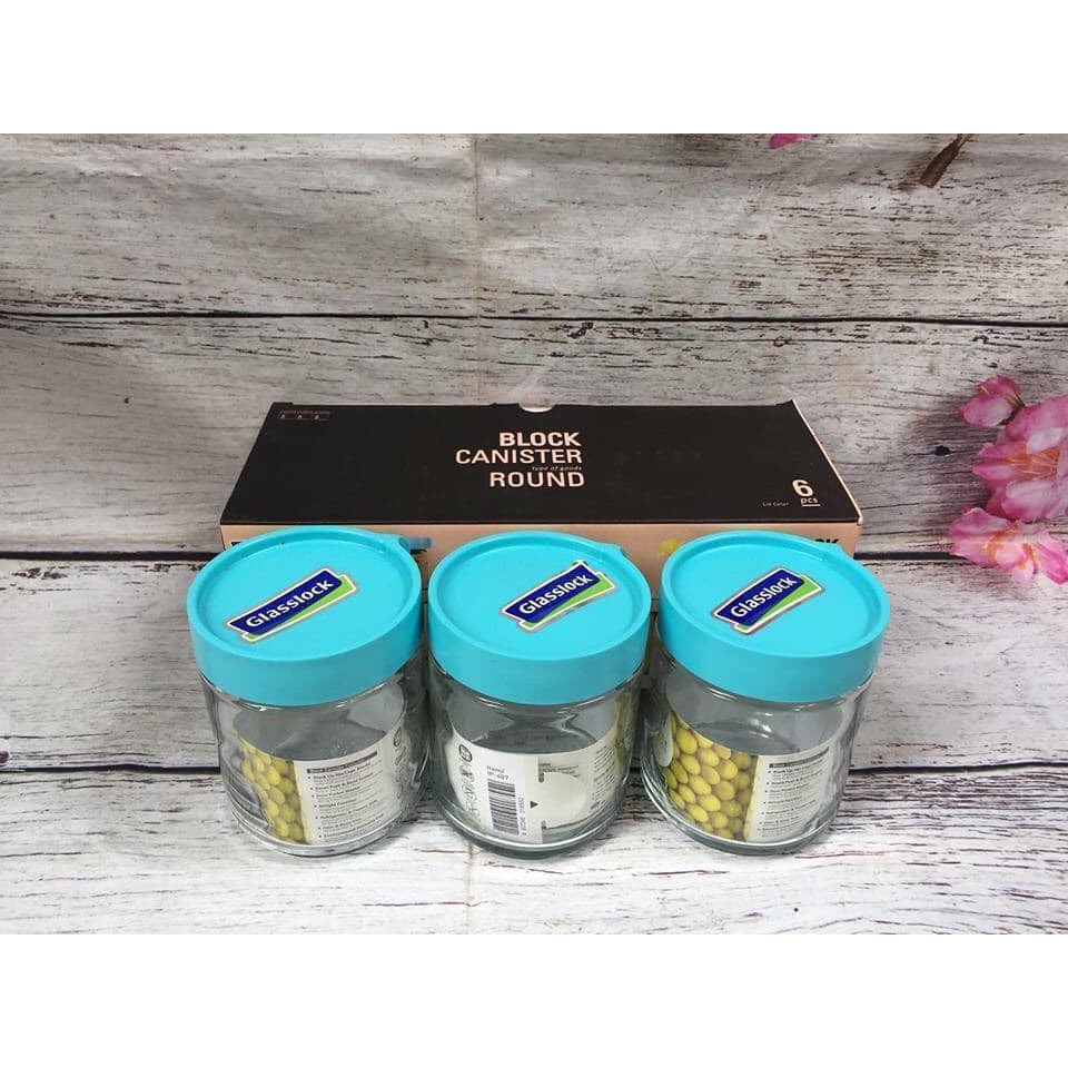 Bộ 3 hũ đựng thủy tinh GLASSLOCK 400ml IG784