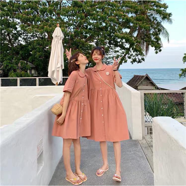 VÁY BABYDOLL CỔ SEN ĐÔI BẠN THÂN