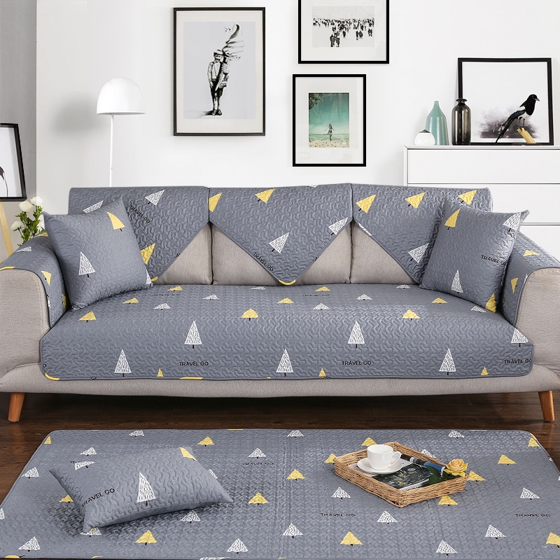 Tấm vải bọc ghế Sofa chất liệu da phong cách Bắc Âu