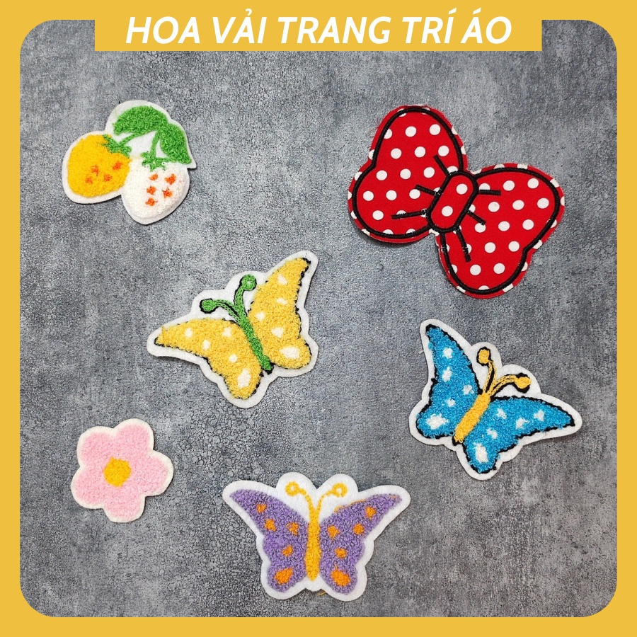 Sticker ủi áo hoa thêu cao cấp - DÙNG LÀM BÔNG CÀI ÁO HAY HÌNH ỦI ÁO TRANG TRÍ VÁY, ĐẦM, ÁO DÀI HOẶC LÀM MIẾNG VÁ ÁO