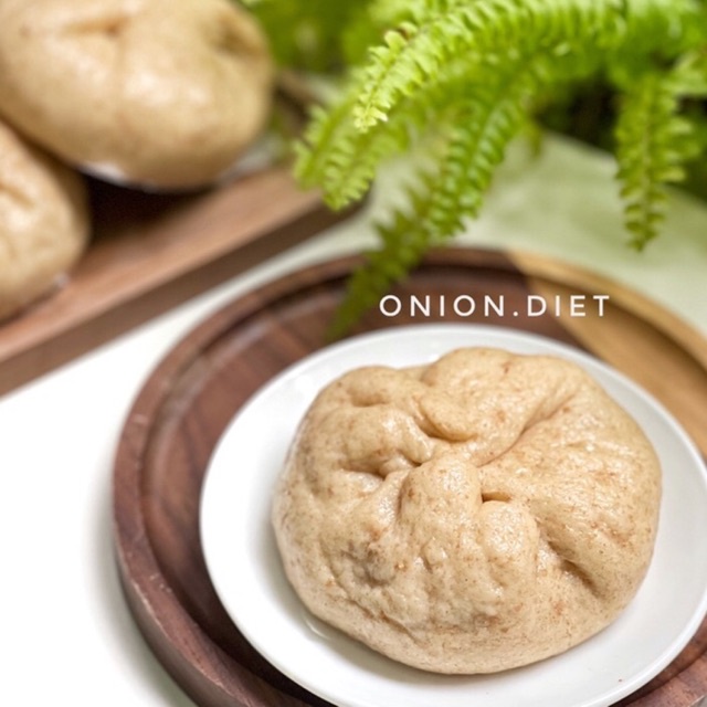 Bánh Bao Nguyên Cám Healthy Onion.Diet Nhân Gà Nấm Thơm Ngon Bánh Ăn Kiêng Giảm Cân