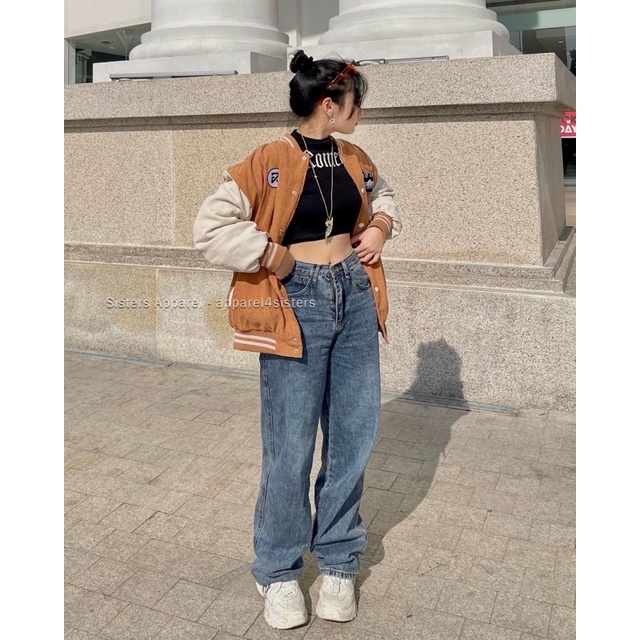 QUẦN JEANS SUÔNG XANH ĐẬM-QJ054