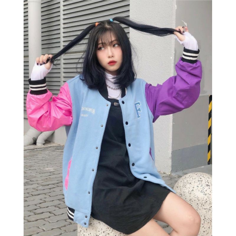 [Mã FAMARAL1 giảm 10K đơn 50K] Áo khoác Dù Bomber jacket FEARLESS form rộng unisex (Ảnh thật)