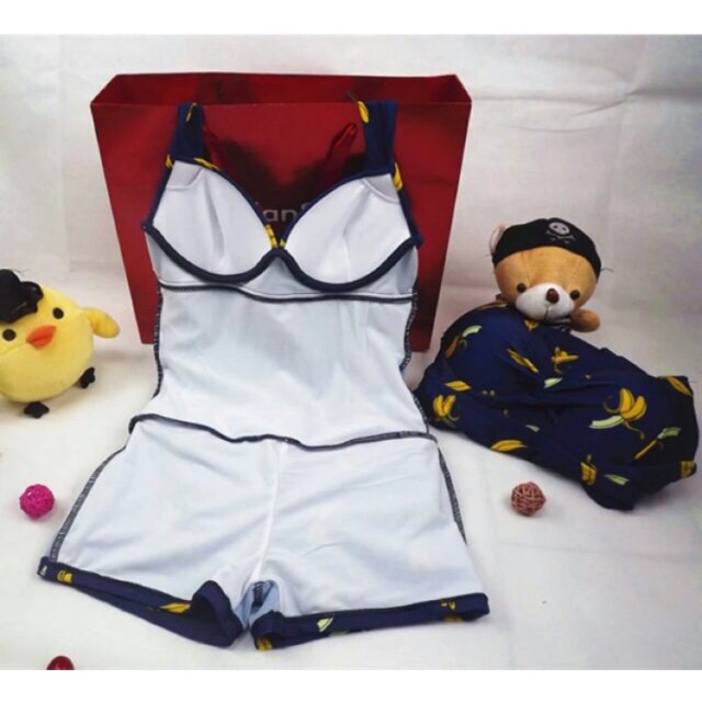 Đồ bơi nữ liền thân MB02 - họa tiết trái chuối | BigBuy360 - bigbuy360.vn