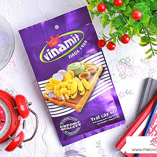 Trái cây sấy giòn Vinamit túi 100g