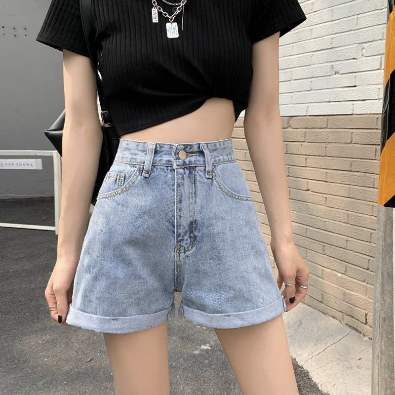 Quần Short Jeans Nữ TDSHOP Lưng Cao Một Cúc 3 Màu Hot Trend Qs33 | BigBuy360 - bigbuy360.vn