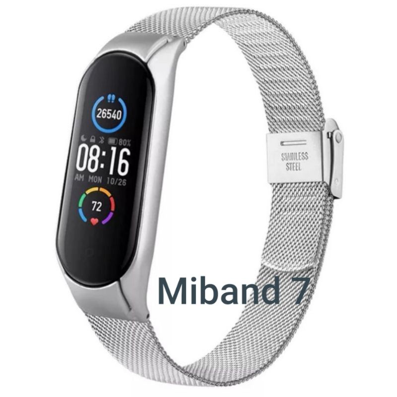 Miband 7 - Dây đeo Milanese màu bạc cao cấp dành cho đồng hồ Xiaomi Miband 7